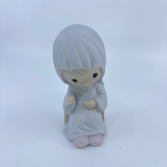 precious moments "come let us adore him" nativity set 9 piece set 1979 - Picture 5 of 11